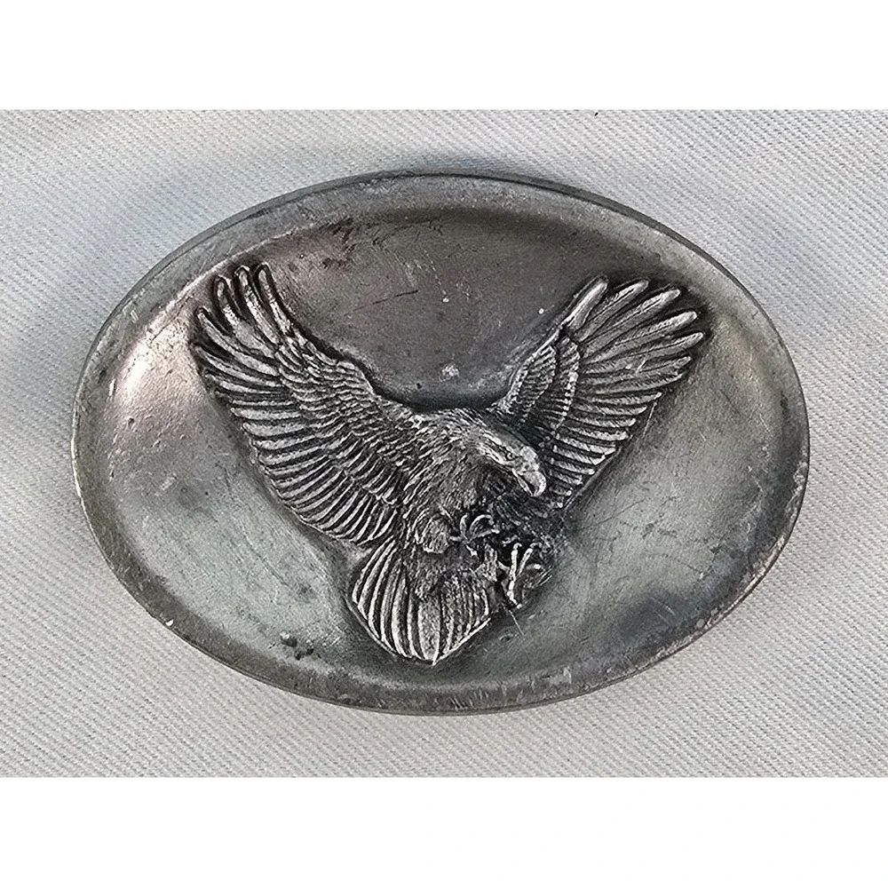 VTG American Eagle Belt Buckle Bergamot WI USA‎ Fine Art Foundry Z-45 88'